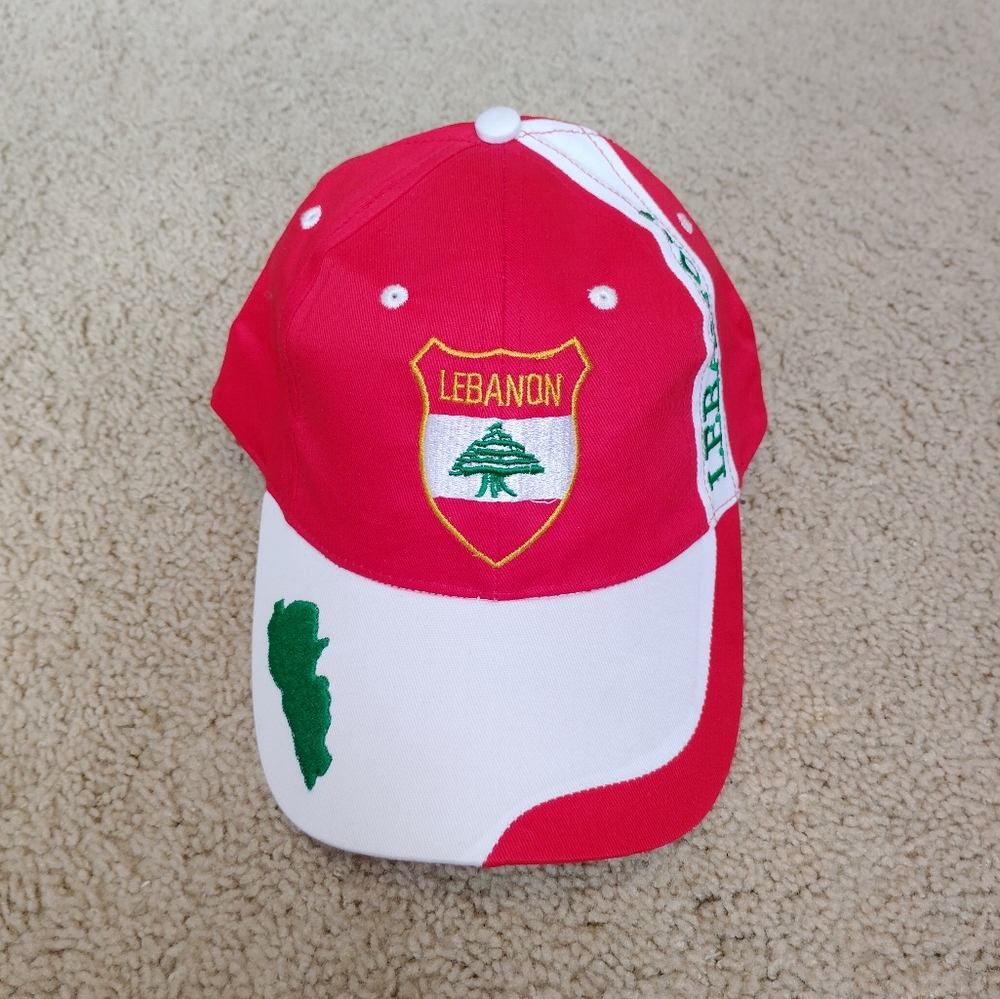 NEW Lebanon Red and White Cap